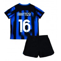 Inter Milan Davide Frattesi #16 Koti Peliasu Lasten 2023-24 Lyhythihainen (+ Lyhyet housut)